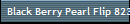 Black Berry Pearl Flip 8230
